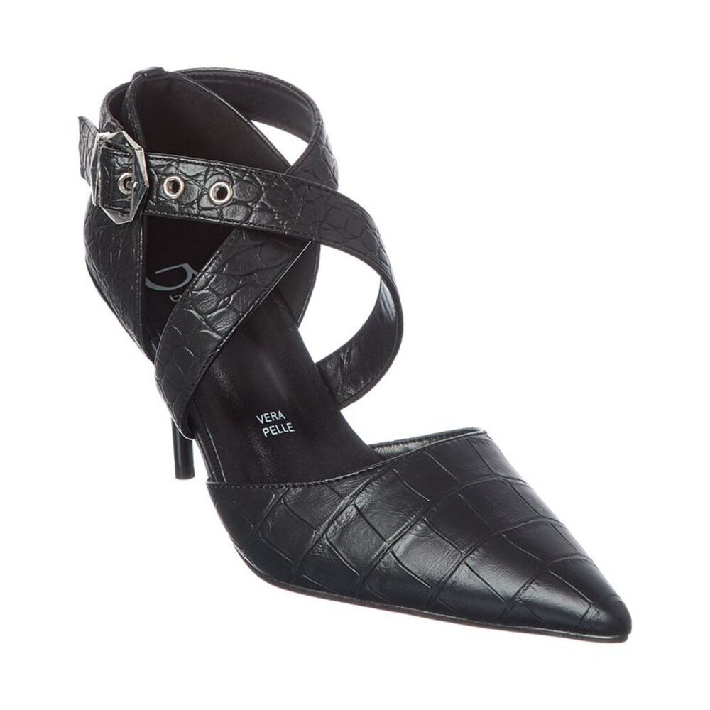 Byblos Embossed Sandal, Black